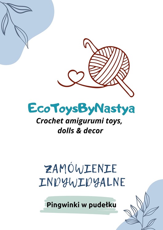 misie i maskotki Zamówienie indywidualne pingwinki w pudełku