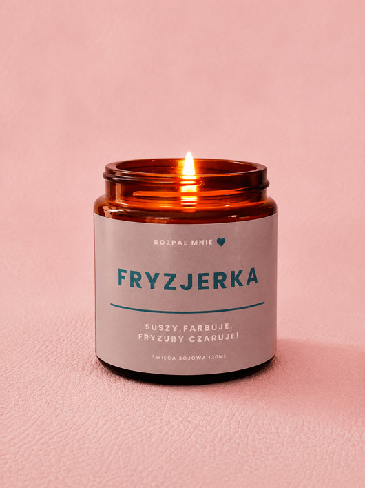świece zapachowe Świeczka sojowa FRYZJERKA