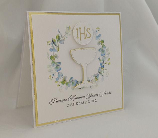 zaproszenia na komunię Zaproszenia na Komunię, wzór 27b