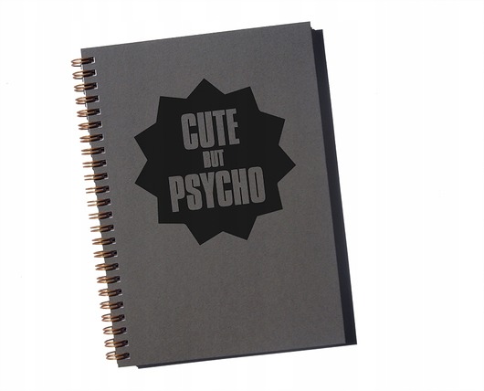 notatniki i albumy Cute but psycho, notatnik