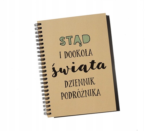 notatniki i albumy Stąd i dookoła świata, dziennik podróżnika, notes