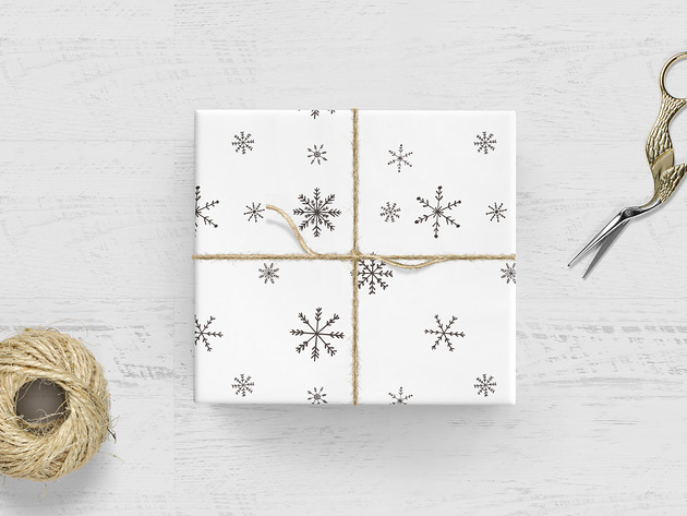 akcesoria różne papier do pakowania - snow flake 229w