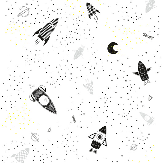 naklejki ścienne do pokoju dziecka Tapeta dla dzieci Kosmos ( Space )