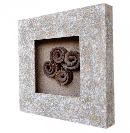 Obraz przestrzenny 3D 30x30 - szyszka  Spatium