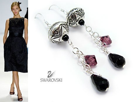 Kolczyki kryształ SWAROVSKI >Wspomnienie< Marta Latawiec