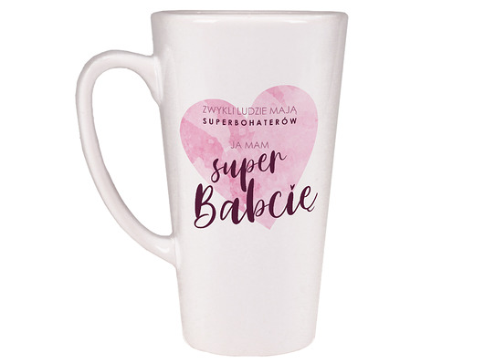 Kubek Latte z nadrukiem -Dzień Babci AllbagAllprints