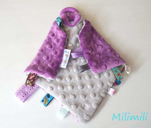 Szmatka Sensoryczna z Gyzakiem -Fiolet Milimili