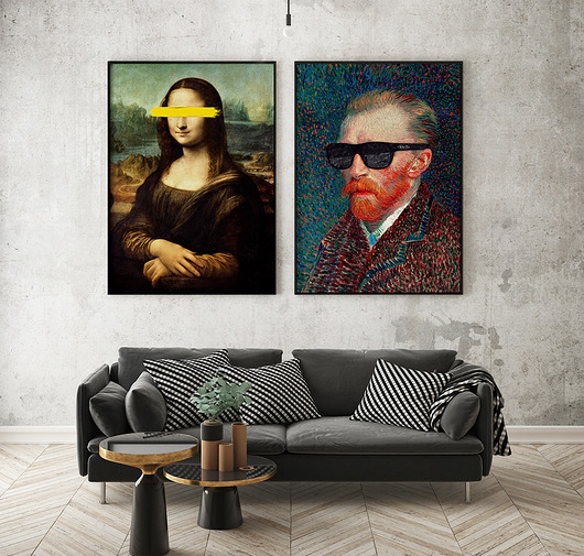 plakaty Zestaw plakatów Sztuka - Mona Lisa i Vincent
