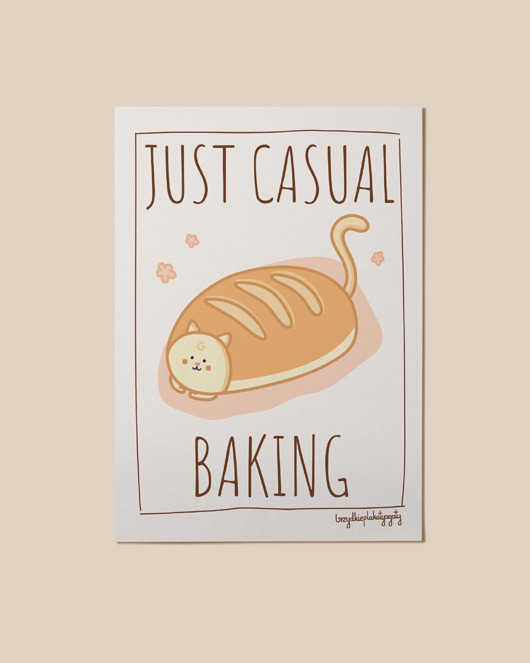 plakaty Plakat - Just casual baking