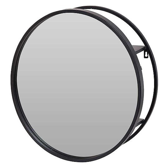 Półka Ścienna Metalowa Z Lustrem 50 cm MIA home