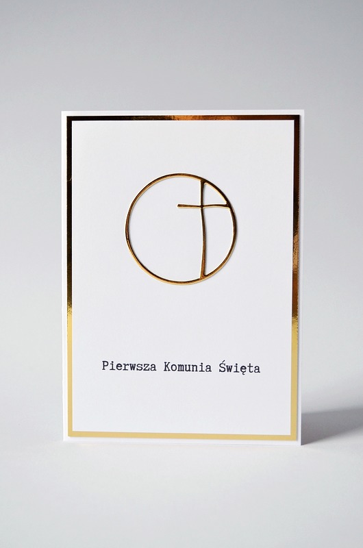 kartki scrapbooking Pierwsza Komunia Święta: Elegancka Kartka Okolicznościowa
