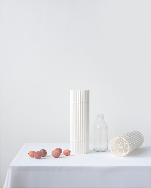 wazony Wysoki wazon 71V01.300.WHITE z dnem / zero waste / minimalizm
