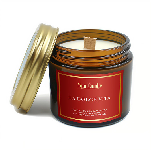 świece zapachowe Świeca zapachowa sojowa La Dolce Vita 120ml- Your Candle