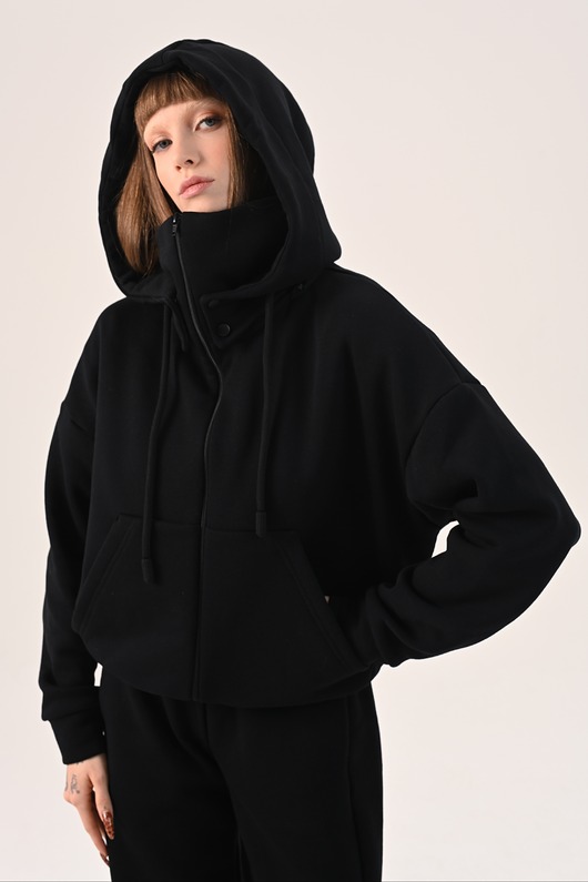 bluza z kapturem damska Bluza z odczepianym kapturem