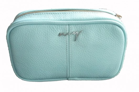 Torebka skórzana błękitna mini listonoszka MyBag
