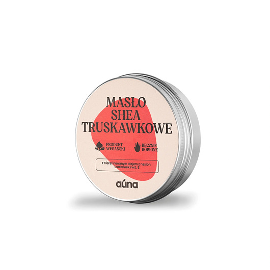 balsamy i masła do ciała Masło shea truskawkowe 60 ml z olejem truskawkowym i wit. E