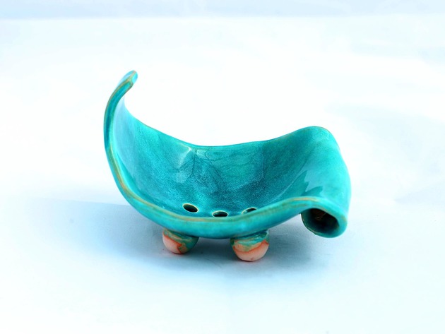 pojemniki na biżuterię Miseczka ceramiczna - Leaf