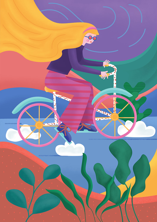 grafiki i ilustracje Rower
