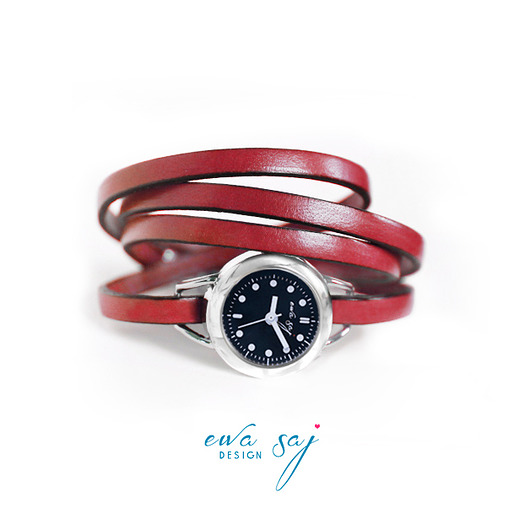 Summer simple  -zegarek - red Ewa Saj Fotografie