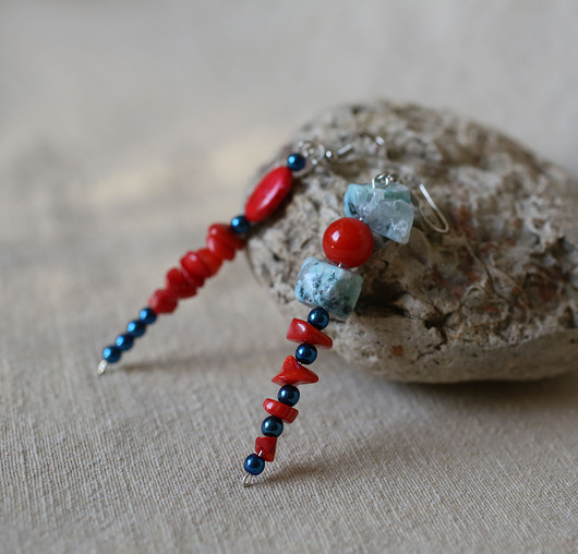 kolczyki - inne Asymetryczne księżycowe kolczyki