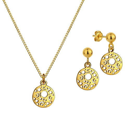 Zestaw 2-częściowy z zawieszkami pozłacane KZ1 Coccola JEWELLERY