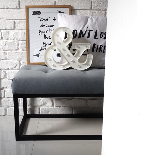 ławki SALE! Ławeczka ławka LOFT pufa siedzisko pikowana