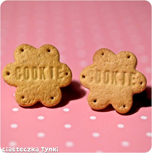Kolczyki cookie ciasteczkatynki