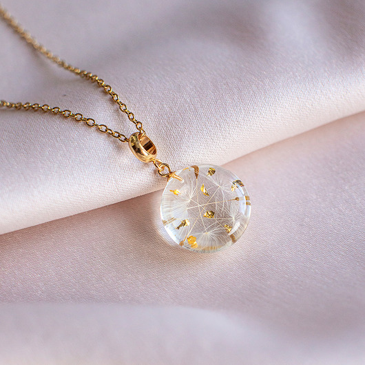 wisiory Wisiorek z rzęsek dmuchawca