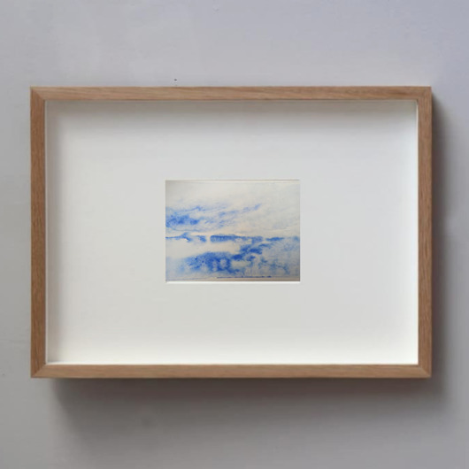 obrazy Akwarela Zamarznięte jezioro oryginalny obraz 300g A5 21x15 cm