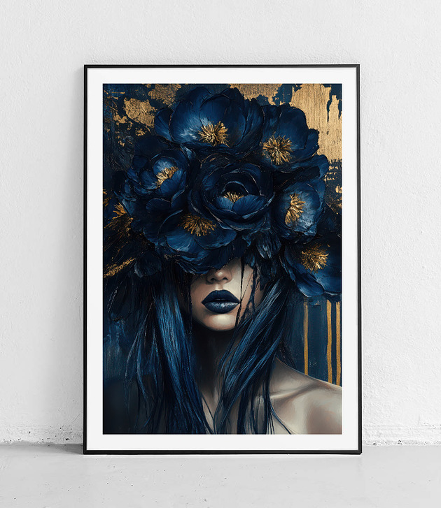 plakaty Plakat Nocne kwiaty elegancji