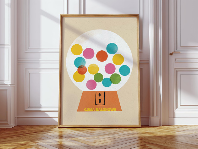 plakaty Plakat Guma balonowa