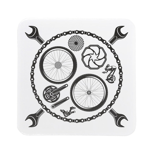 Podkładki pod kubek 8x8 cm 6 szt BikeTool kawa studioixi