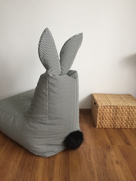 Pufa dla dzieci Outdoor Bunny ZABA PUFY
