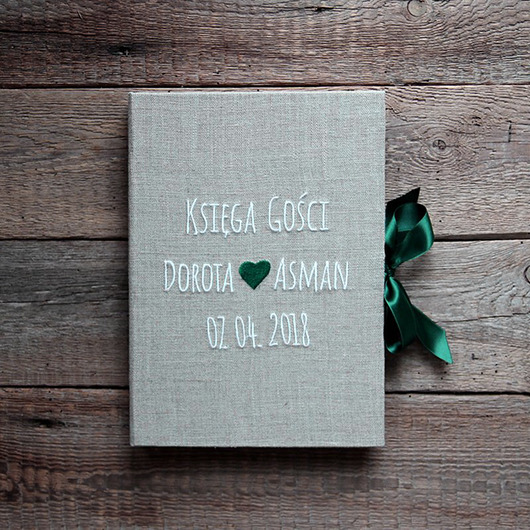księgi gości i albumy ślubne Księga gości A4 A5 zielona