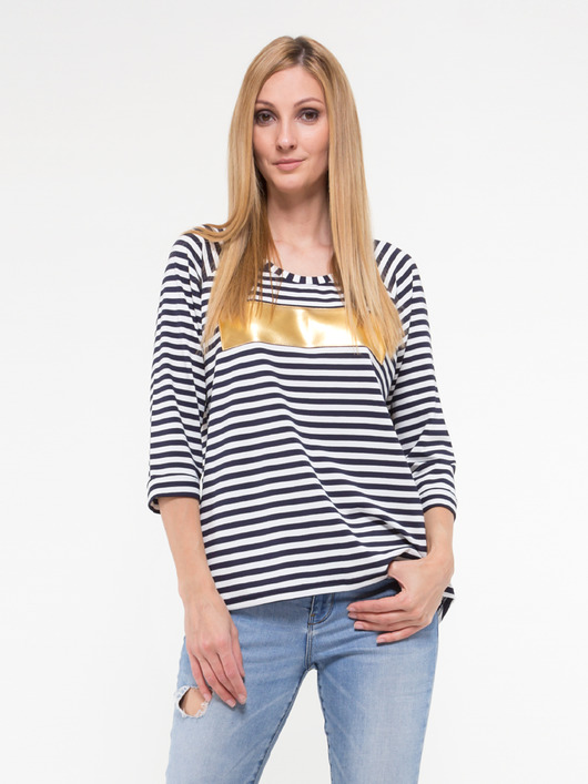 Bluza w paski Y700034_RAL5013_9003_1021 YULIYA BABICH