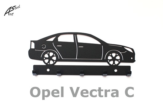 Opel Vectra C, wieszak na klucze, pomysł prezent ArtSteel