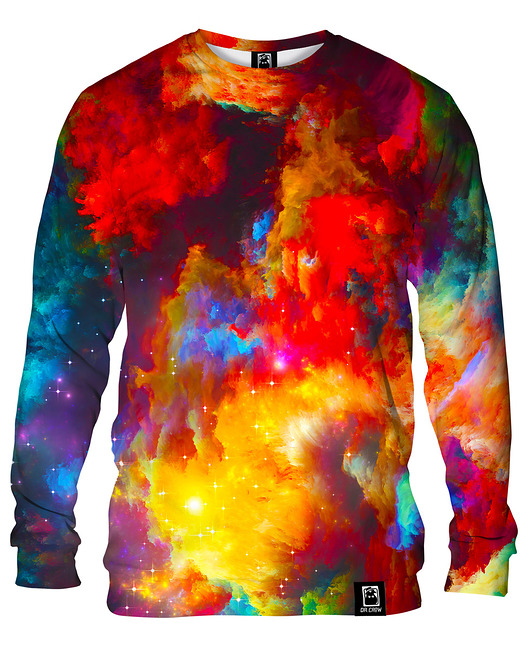 bluzy męskie Bluza Bez Kaptura Męska DR.CROW Fraktal