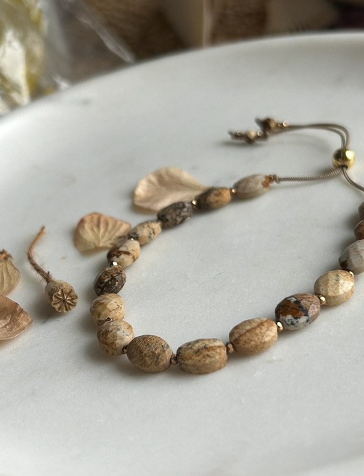 bransoletki z kamieni naturalnych Dobrostan - Amuletka z Jaspisem