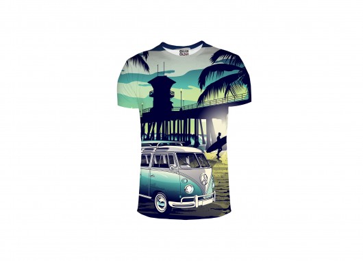 T-Shirt ze wzorem California Life Mr Gugu Miss Go