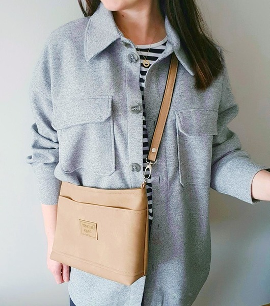 torby na ramię Torebka damska Crossbody Shallow S karmelowa