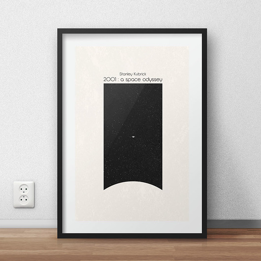 2001: A Space Odyssey - plakat A4 minimalmill