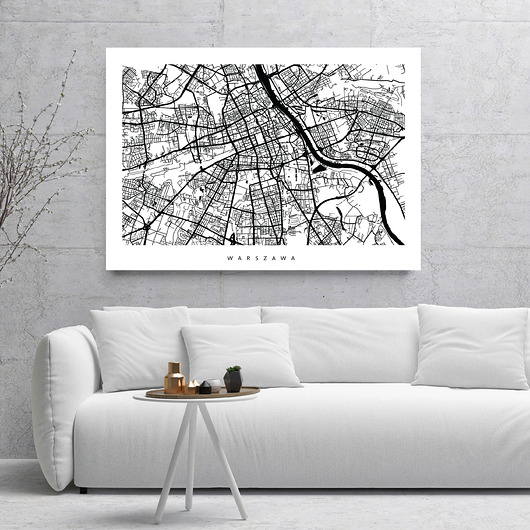 PLAKAT DOWOLNE MIASTO - B1 - MAPA MIASTA PLAKATY GEOMETRYCZNE