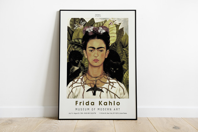 Frida Kahlo- plakat wystawowy Pas De LArt