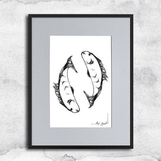 grafiki i ilustracje Autorska grafika z ramą - nr 4