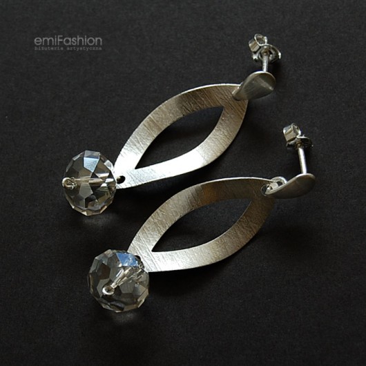 kryształ Swarovski Silver Shade w satynowym srebrze MAREMI Jewelry