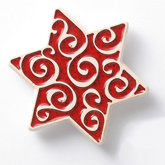 magnesy Gwiazdka czerwona magnes  w pudełku