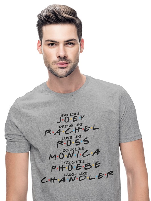 t-shirty męskie koszulka Friends Joey Rachel Ross Monica Chandler