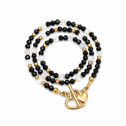 chokery Choker serduszko czarny