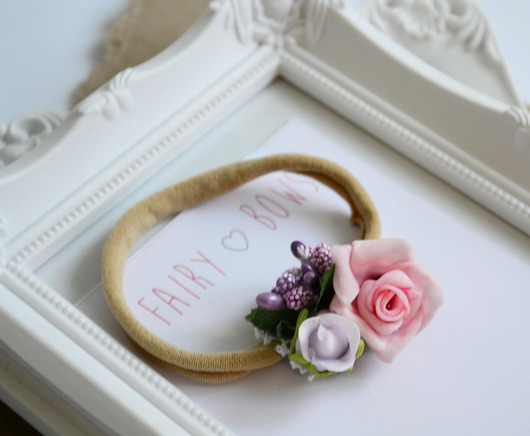FairyBows Opaska wianuszek w stylu boho FairyBows