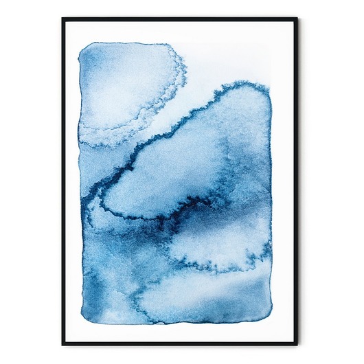 Plakat skandynawski minimalistyczny Aqua Blue myscandi